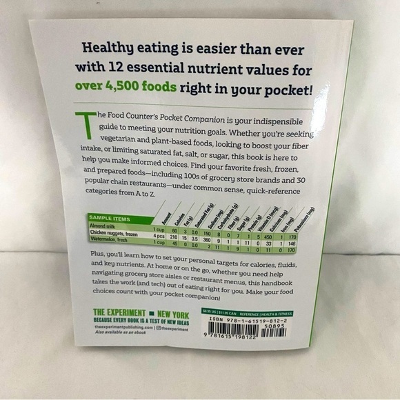 The Food Counter’s Pocket Companion, Fifth Edition: Calories, Carbohydrates, - Picture 2 of 4
